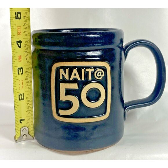 Deneen Pottery Nait @ 50 Black Coffee Mug Handthrown 2012 USA - Picture 12 of 12